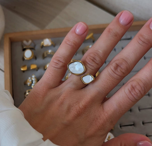 White Bunti Ring
