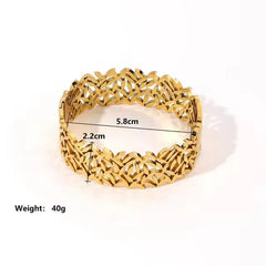 Leaf Wide Bangle