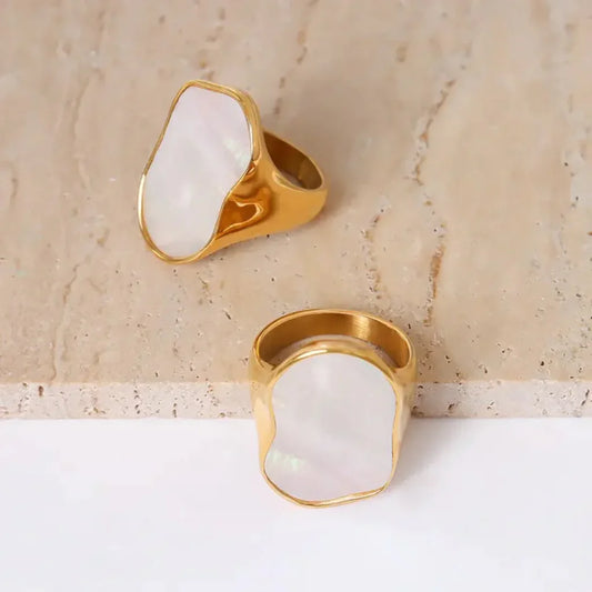 White Helen Ring
