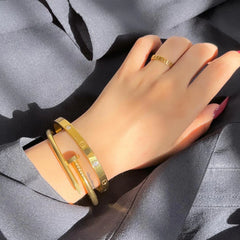Cartier And Nail Bangle Combo