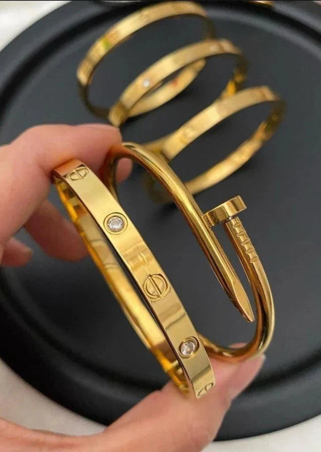 Cartier And Nail Bangle Combo